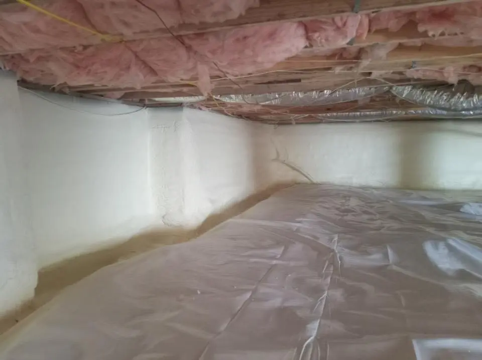 Crawl space encapsulation with closed-cell spray foam for Roof Maintenance in Hampshire